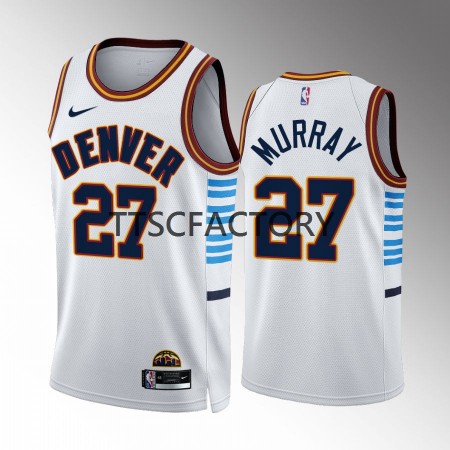 Maillot Basket Denver Nuggets Jamal Murray 27 Nike 2022-23 City Edition Bleu Swingman - Homme